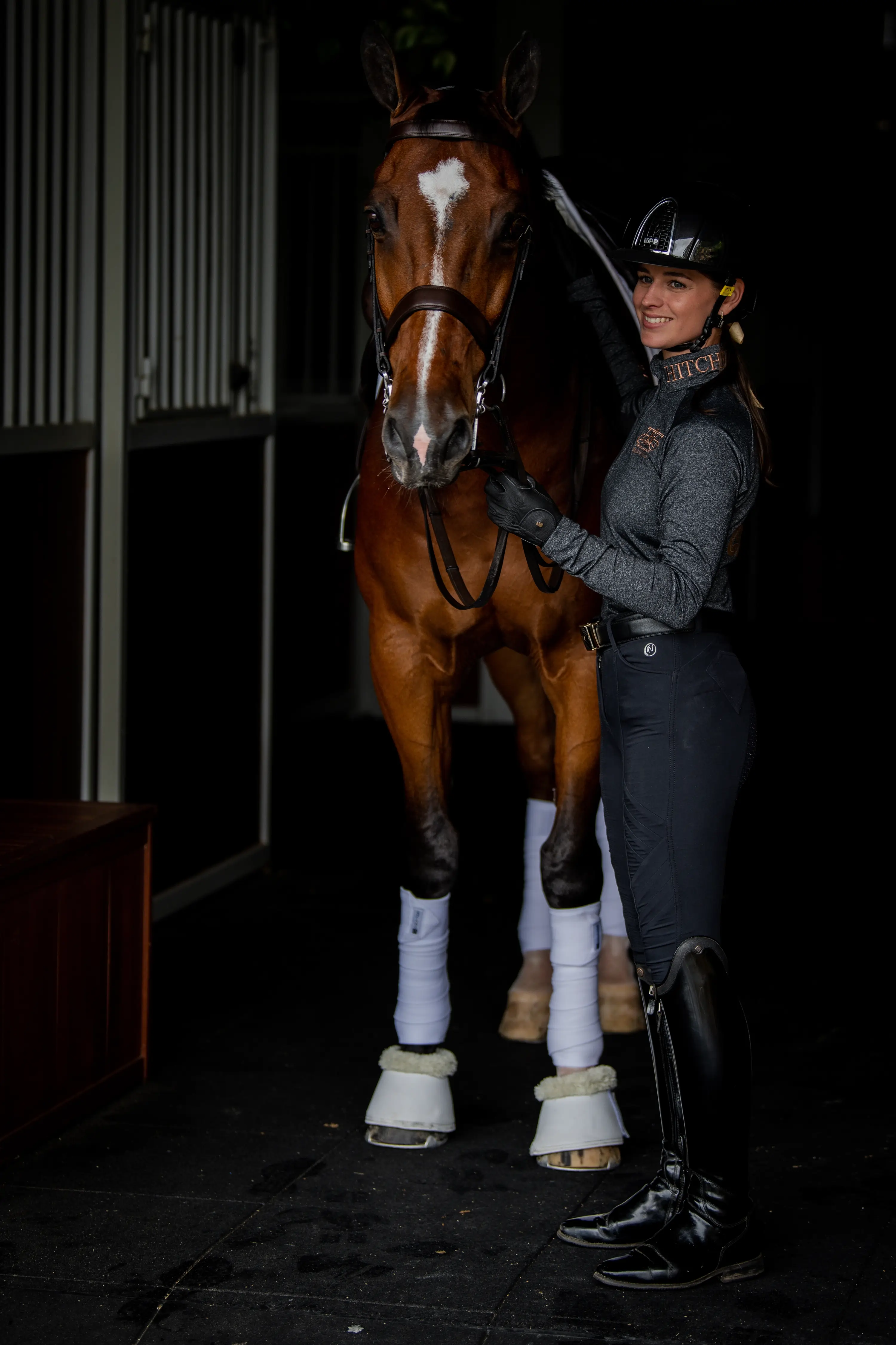 Horse owner with horse